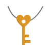 key on a necklace